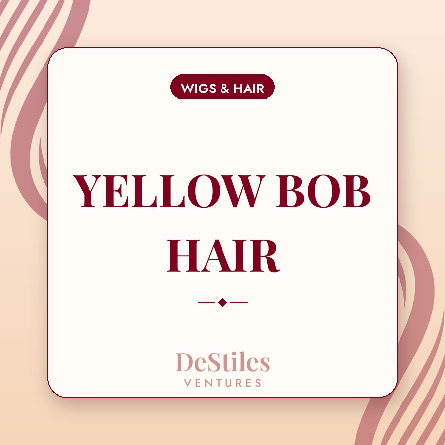 YELLOW BOB HAIR