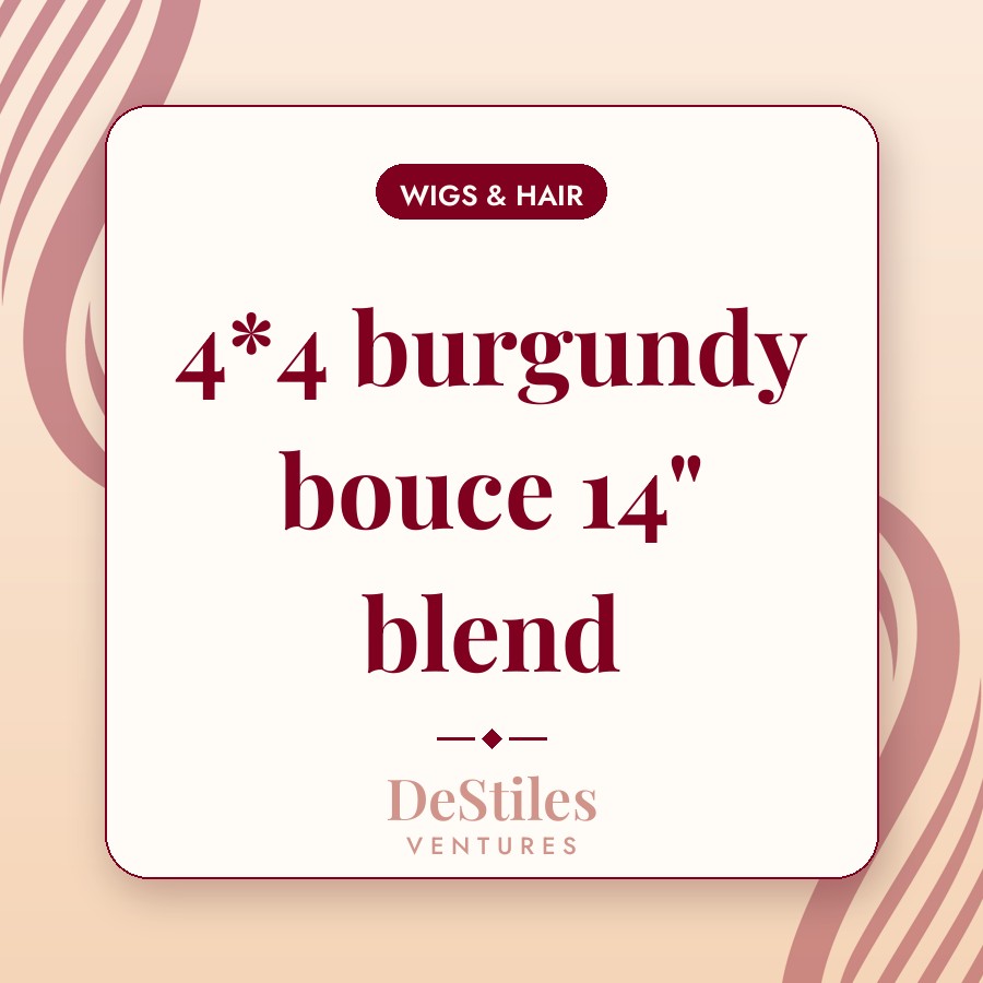 4*4 burgundy bouce 14" blend