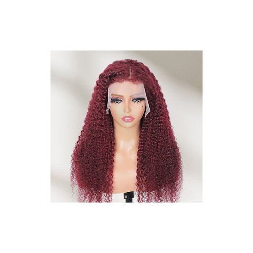4BY4 BURGUNDY WET CURLS 10INCHES