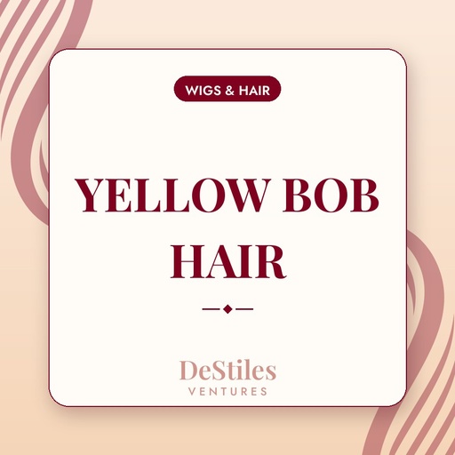YELLOW BOB HAIR